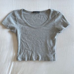 Brandy cropped tee